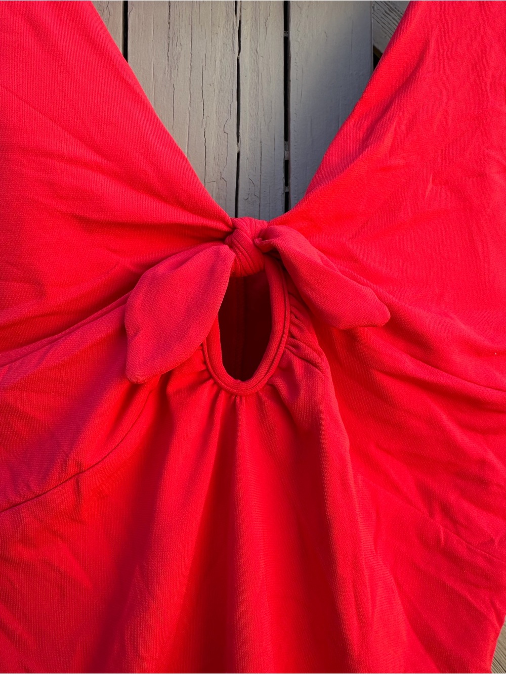Robin Piccione Red One-Piece Swimsuit - Size 16 - Picture 5 of 7